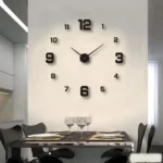 Creative Frameless DIY Wall Clock, Rooms Decoration