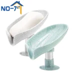 Leaf Shape Soap Holder with Drainage & Suction Cup