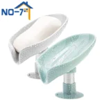 Leaf Shape Soap Holder with Drainage & Suction Cup