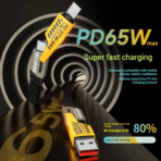 4-in-1 Fast Charging Data Cord Cable USB Type C - Image 6