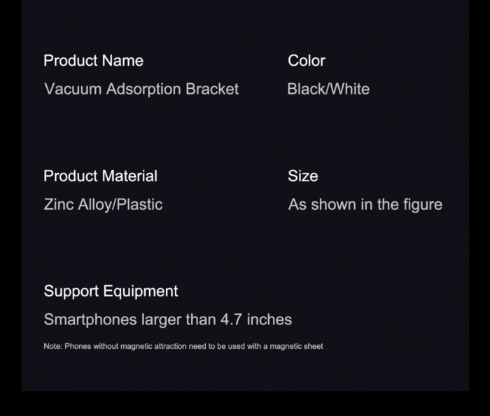 Magnetic-Silicone Vacuum Suction Bracket For Mobile Phones, Car Dashboard Rotating Holder - Image 3