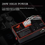 Vehicle Mult-Functional 12v24vDC Conversion Inverter AC22OV USB Socket Fast Charging. - Image 6