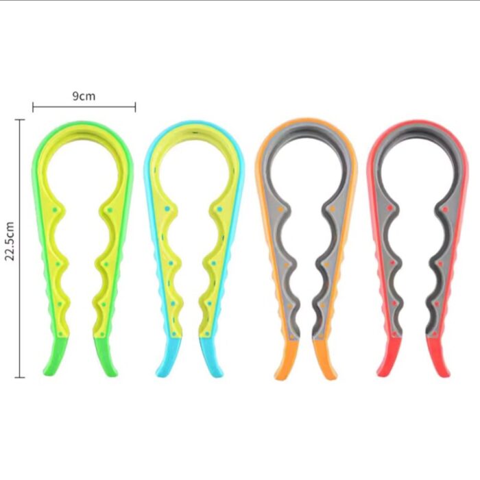 Multifunctional 4-in-1 Kitchen Tool Jar Gripper Lid Opener Can Opener Bottle Opener - Easy to Use Home Essential - Image 3