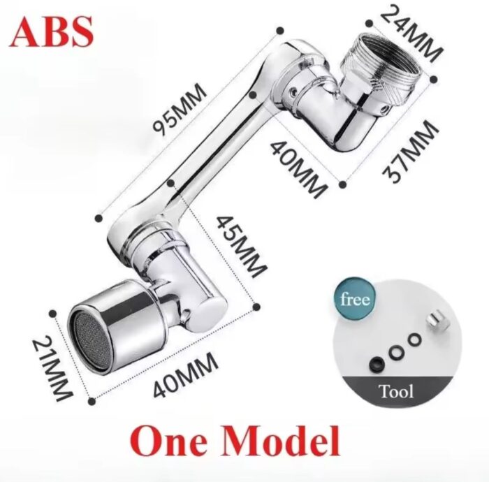 Rotatable Multifunctional Extension Faucet Aerator Kitchen Sink Faucet Extender Adapter Bathroom Tap Swivel Robotic Arm Sink Fit - Image 6