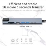 USB C Hub 8In1 7in2 7in1 Type C 3.1 To 4K HDMI Adapter with RJ45 SD/TF Card Reader PD Fast Charge for MacBook Notebook Laptop - Image 2