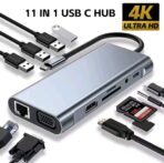 USB C Hub 8In1 7in2 7in1 Type C 3.1 To 4K HDMI Adapter with RJ45 SD/TF Card Reader PD Fast Charge for MacBook Notebook Laptop - Image 9
