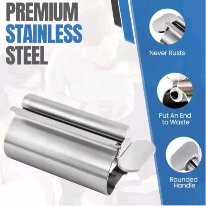 Bathroom Accessories Toothpaste Squeezer Tube Roller Stainless Steel Wringer Roller Rotate Dispenser for Ointments Cosmetics - Image 6