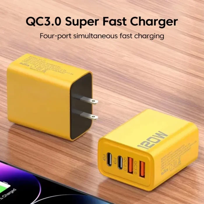4 Ports USB C PD Charger Quick Charge 3.0 Type C USB - Image 6