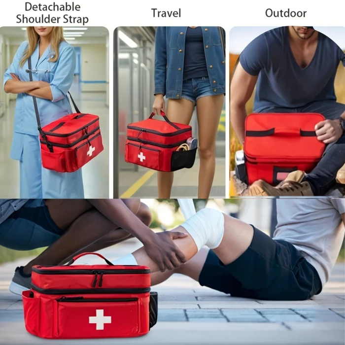 Large capacity travel medicine storage bag - Image 5