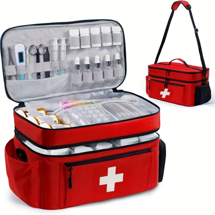 Large capacity travel medicine storage bag - Image 2