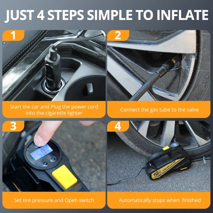 Portable Car Electric Air Pump - Image 6