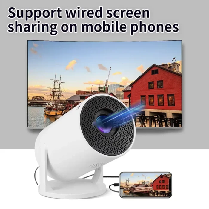 HY200 1080P Portable Projector New 270 Adjustable Angle Movie Projector for Phone Laptop TV Box Speaker HDMI USB Input ﻿ - Image 4