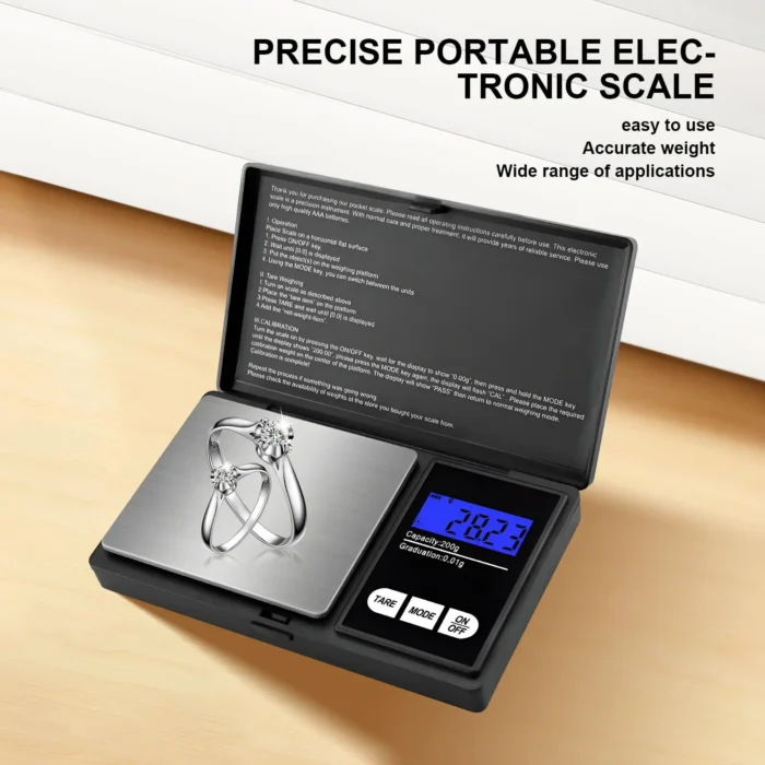 Mini Digital Pocket Scale 0.01g - Image 3