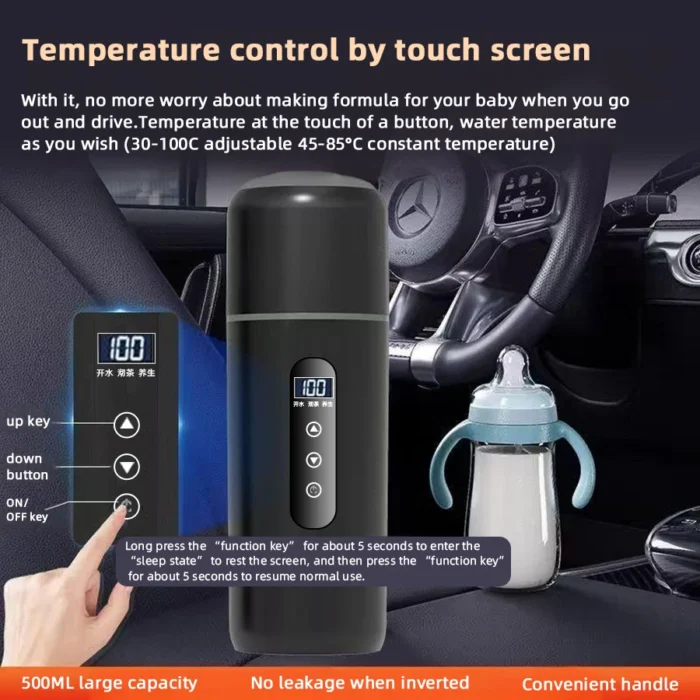 Electric Kettle 12V24V Portable Car Heating Cup - Image 4