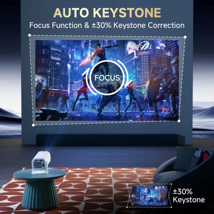 P30PRO Android 14 Smart Mini Projector - Image 5