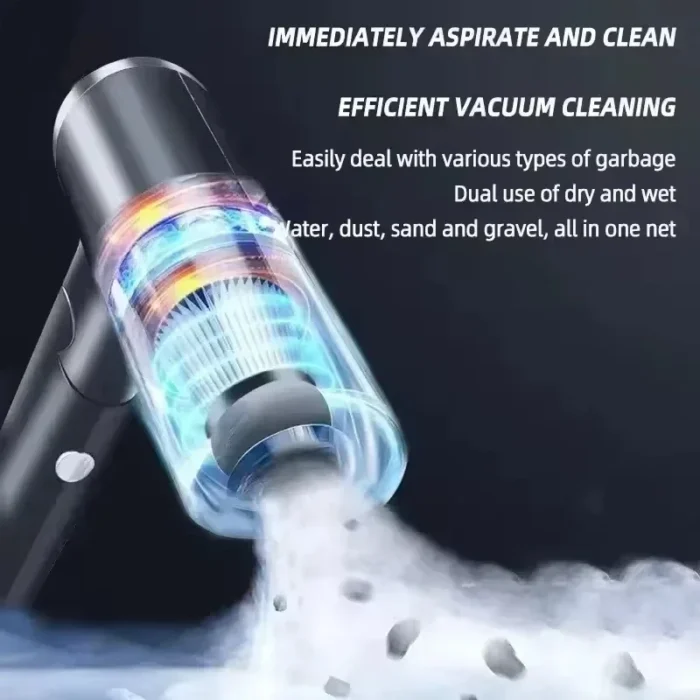 Wireless Car Vacuum - Wet Dry Dual-use Cordless Cleaner - Image 6