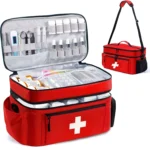 Large capacity travel medicine storage bag