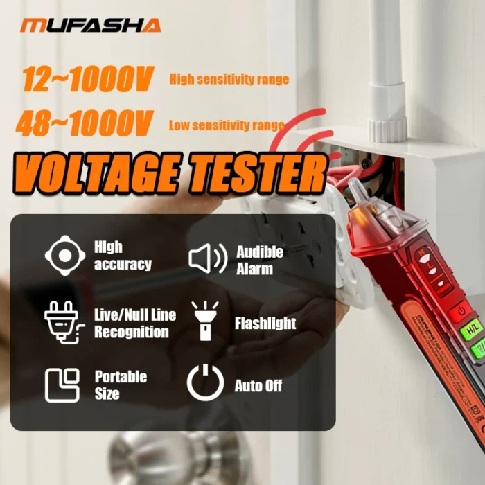 Non-Contact Voltage Detector Electrical Pen - Image 2
